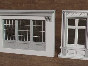 Building Facade Collection 5 - 35 pieces 3D मॉडल