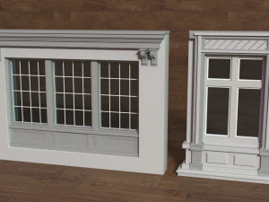 Building Facade Collection 5 - 35 pieces 3D Model