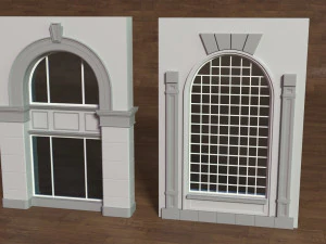Building Facade Collection 5 - 35 pieces 3D Model