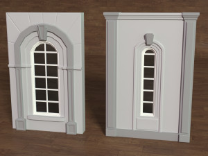 Building Facade Collection 5 - 35 pieces 3D मॉडल