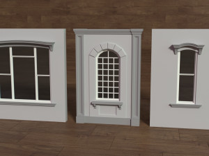 Building Facade Collection 5 - 35 pieces 3D मॉडल