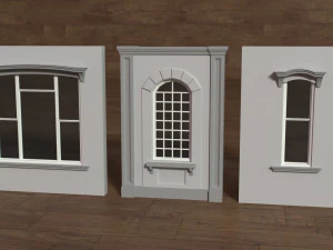 Building Facade Collection 5 - 35 pieces 3D Model