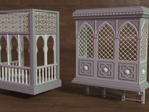 Building Facade Collection 6 - 18 pieces 3D 모델
