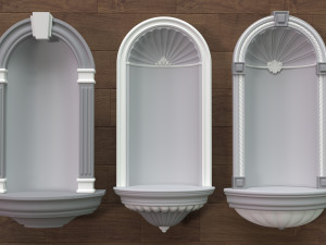 Building Facade Collection 7 - 88 pieces 3D Model