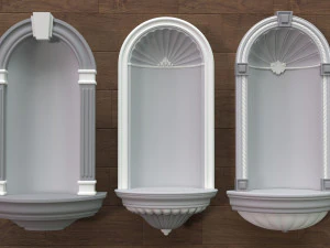 Building Facade Collection 7 - 88 pieces 3D Model