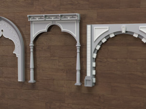 Building Facade Collection 7 - 88 pieces 3D Model