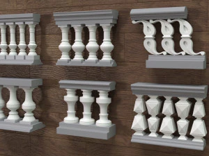 Building Facade Collection 7 - 88 pieces 3D Model