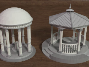 Rotundas - 16 pieces 3D मॉडल