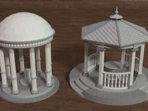 Rotundas - 16 pieces 3D Model