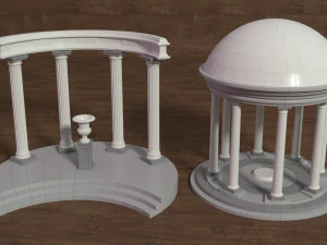 Rotundas - 16 pieces 3D Model