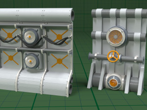 Industrial Walls Collection 1 - 20 pieces Modelo 3D