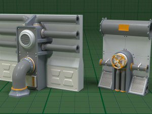 Industrial Walls Collection 1 - 20 pieces Modelo 3D