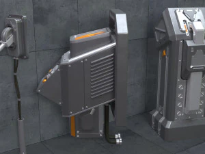 SCI-FI Switches - 10 pieces 3D Model