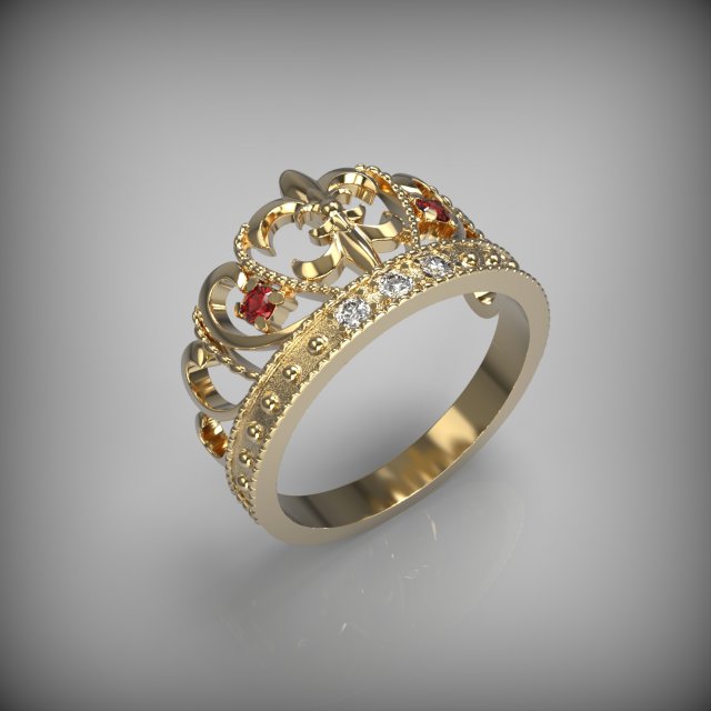v001 diadema ring 3Dプリントモデル .c4d .max .obj .3ds .fbx .stl .blend 