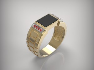 v002 men ring Model do druku 3D