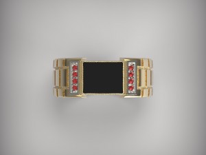 v002 men ring 3Dプリントモデル