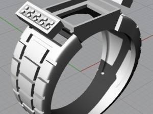 v002 men ring 3Dプリントモデル