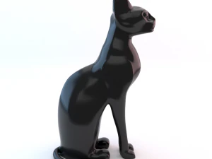 the sculpture of the goddess bastet interior 3D Model