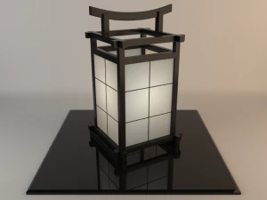 японська лампа 001 3D Модель