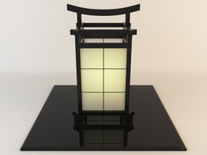 japanese lamp 001 3D Модель
