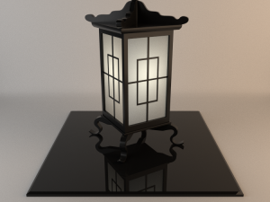 japanese lamp 002 3D 模型