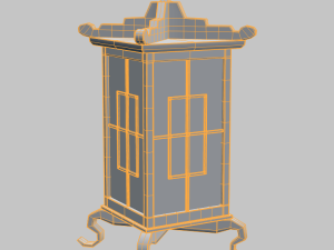 japanese lamp 002 Modello 3D