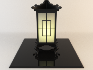 japanese lamp 002 Modello 3D