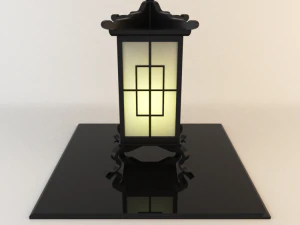japanese lamp 002 3D Model