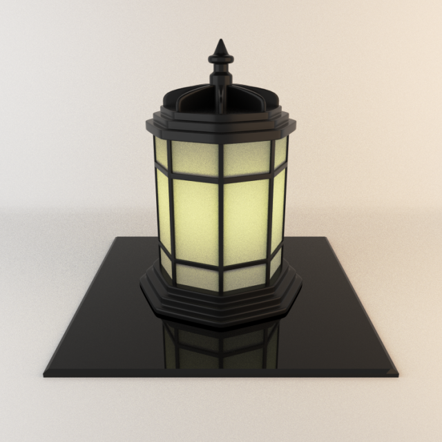 japanese lamp 004 Model 3D .c4d .max .obj .3ds .fbx .stl .blend 