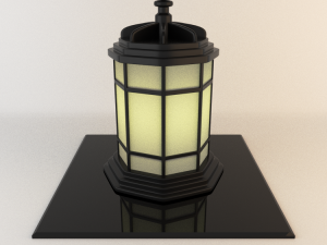 japanese lamp 004 3D 模型