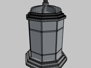 japanese lamp 004 3D Model