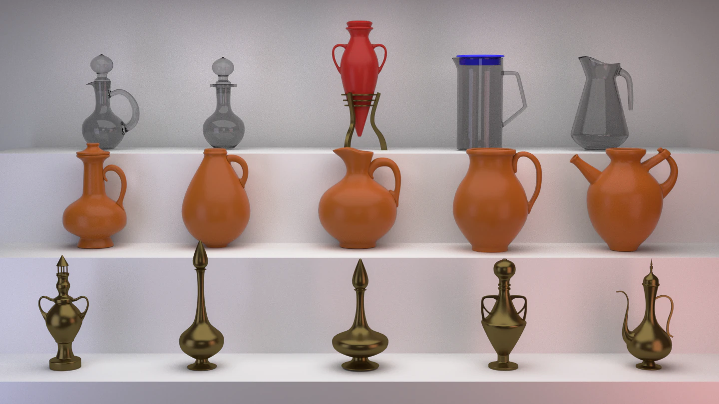 15 pitchers 3D Model .c4d .max .obj .3ds .fbx .stl .blend