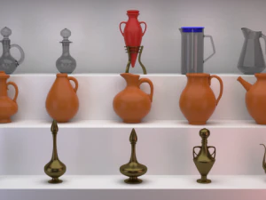 15 pitchers 3D Model