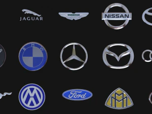 자동차의 로고 3D 모델