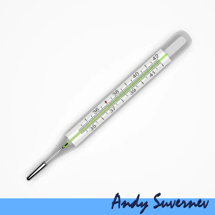 thermometer 3D Model .c4d .max .obj .3ds .fbx .stl .blend 
