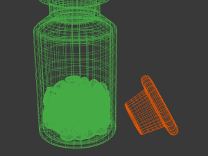 medicine bottle 3D 模型