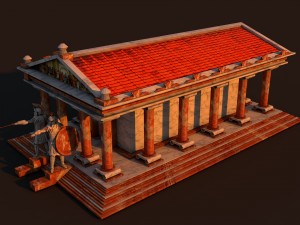 ancient temple rome 3D Model