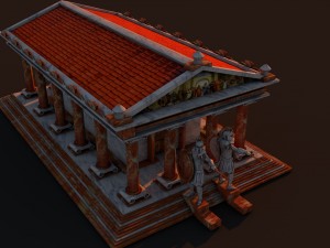 ancient temple rome Modello 3D