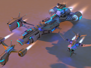 spaceship package 3Dモデル