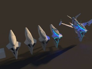 spaceship package 3Dモデル