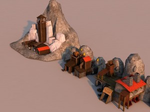 mines rome Model 3D