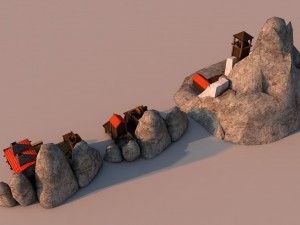 mines rome Model 3D