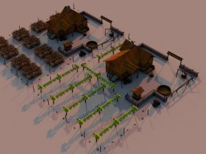 fazenda roma Modelo 3D