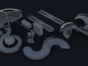 racetrack 3D Model