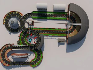 racetrack 3D Model