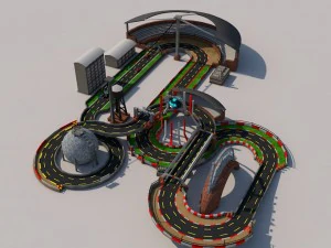 racetrack 3D Model