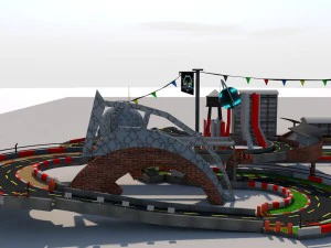 racetrack 3D Model