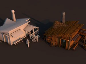 casa do lenhador roma Modelo 3D