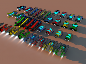 cartoon car package Modello 3D