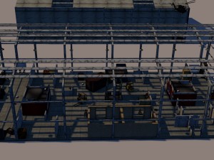 military area 2 Model 3D